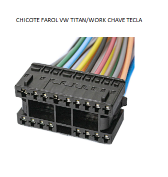CHICOTE FAROL VW TITAN/WORK CHAVE TECLA