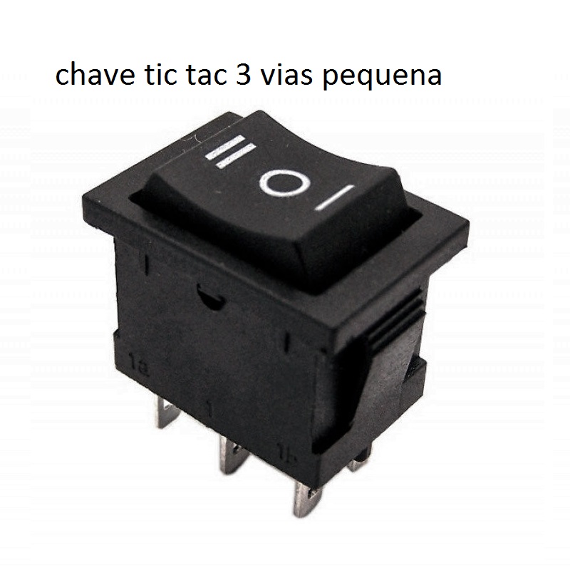 CHAVE TIC TAC 3 ESTAGIOS PEQUENA QUADRADA