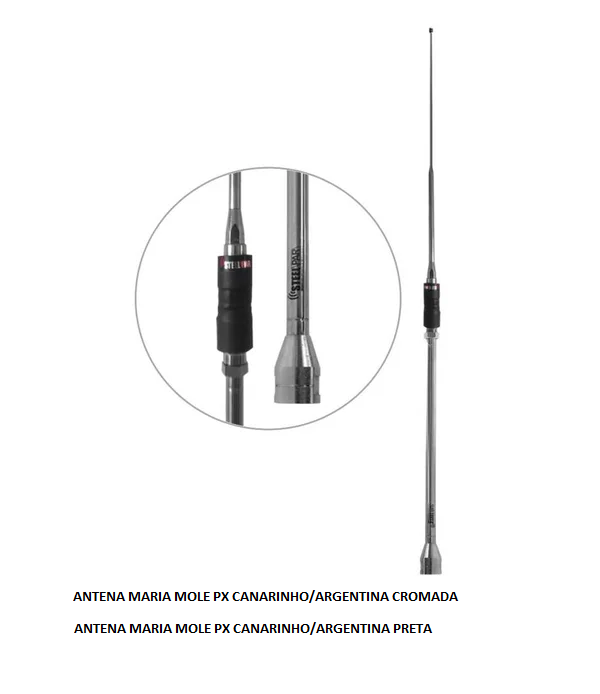 ANTENA MARIA MOLE PX CANARINHO ARGENTINA PRETA