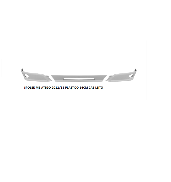 SPOLER MB ATEGO 2012/2013 PLASTICO 14CM CAB LEITO CENTRAL