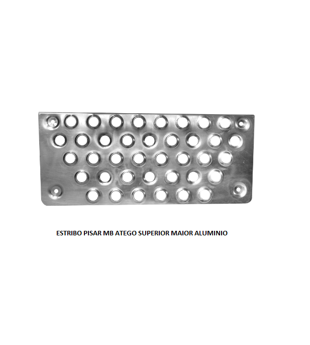 ESTRIBO PISAR MB ATEGO SUPERIOR MAIOR ALUMINIO
