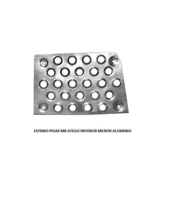 ESTRIBO PISAR MB ATEGO INFERIOR MENOR APOS 2005 LE ALUMINIO