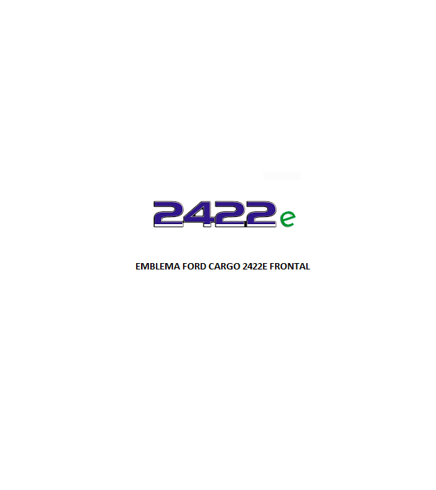 EMBLEMA FORD CARGO RESINADO 2422E FRONTAL