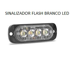 SINALIZADOR FLASH LED STROBO VERMELHO