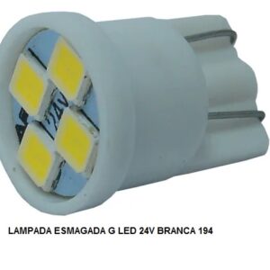 LAMPADA ESMAGADA LED 12V G BRANCA 194